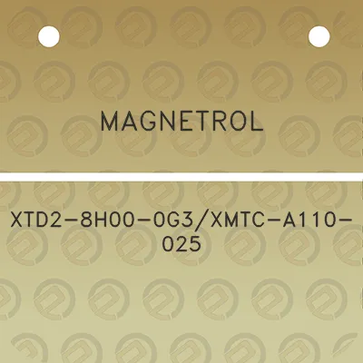 magnetrol-xtd2-8h00-0g3xmtc-a110-025