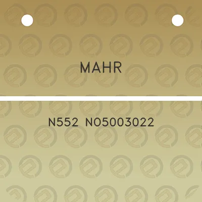 mahr-n552-no5003022