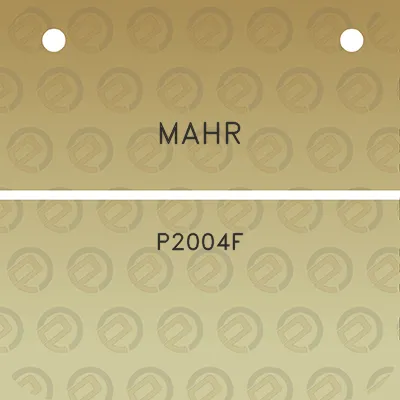 mahr-p2004f