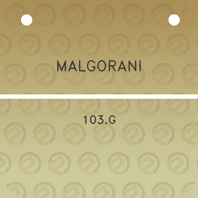 malgorani-103g