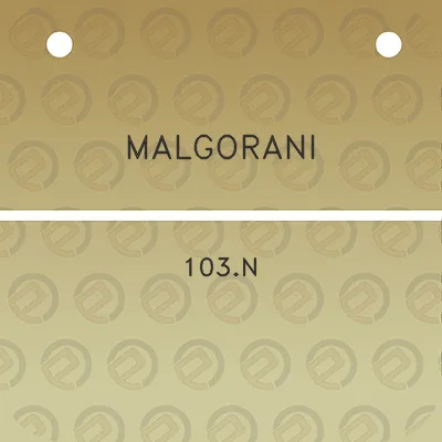 malgorani-103n