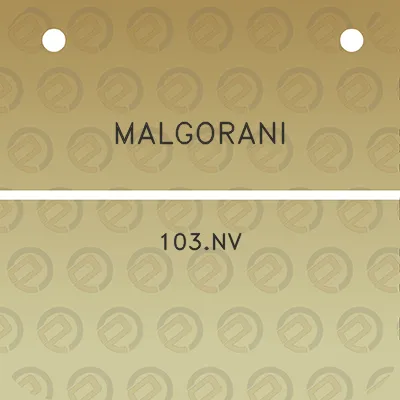 malgorani-103nv