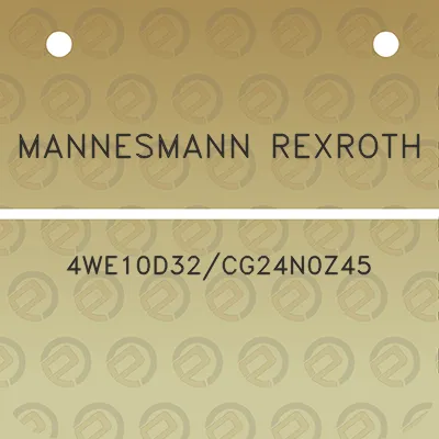 mannesmann-rexroth-4we10d32cg24n0z45