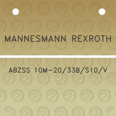 mannesmann-rexroth-abzss-10m-2033bs10v