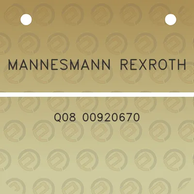 mannesmann-rexroth-q08-00920670