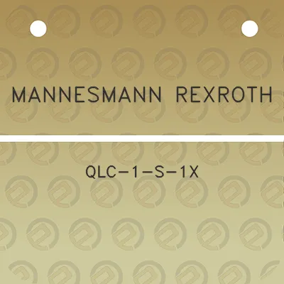 mannesmann-rexroth-qlc-1-s-1x