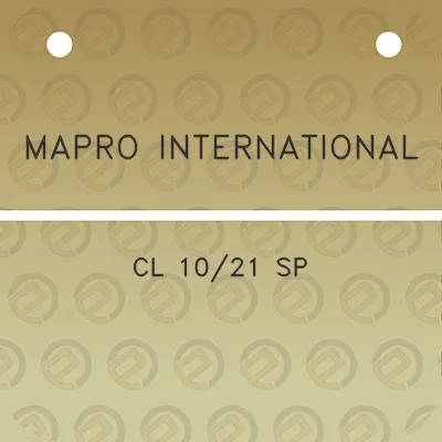 mapro-international-cl-1021-sp