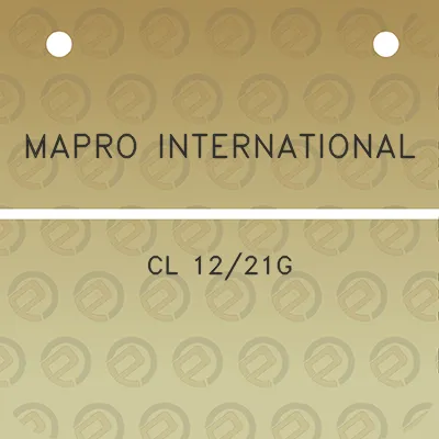 mapro-international-cl-1221g