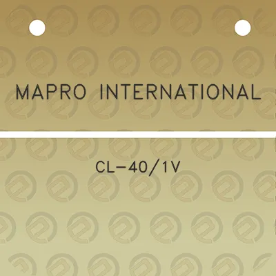 mapro-international-cl-401v