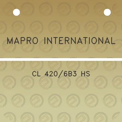 mapro-international-cl-4206b3-hs