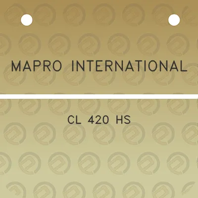 mapro-international-cl-420-hs