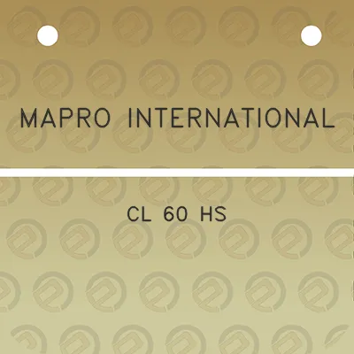 mapro-international-cl-60-hs