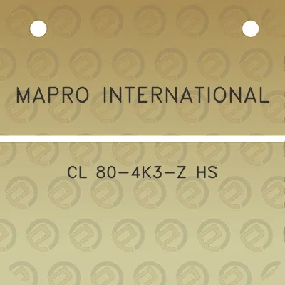 mapro-international-cl-80-4k3-z-hs