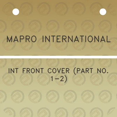 mapro-international-int-front-cover-part-no-1-2