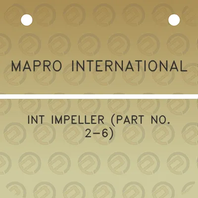 mapro-international-int-impeller-part-no-2-6