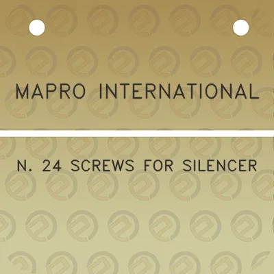 mapro-international-n-24-screws-for-silencer