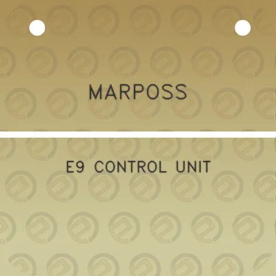 marposs-e9-control-unit