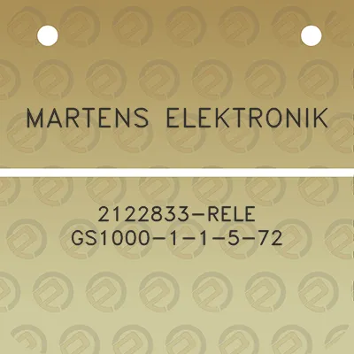 martens-elektronik-2122833-rele-gs1000-1-1-5-72