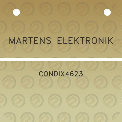 martens-elektronik-condix4623