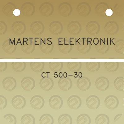 martens-elektronik-ct-500-30