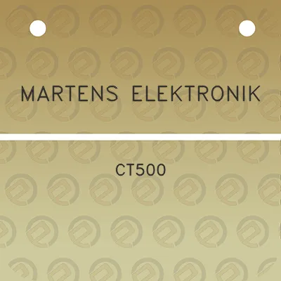 martens-elektronik-ct500