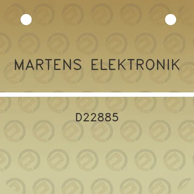 martens-elektronik-d22885