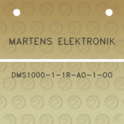 martens-elektronik-dms1000-1-1r-ao-1-oo