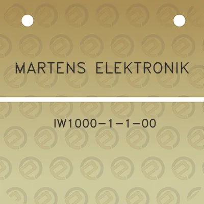 martens-elektronik-iw1000-1-1-00