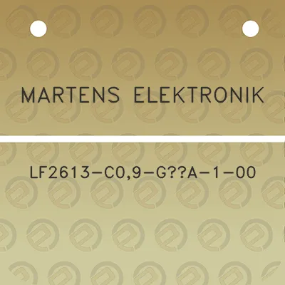 martens-elektronik-lf2613-c09-g12a-1-00