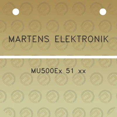 martens-elektronik-mu500ex-51-xx