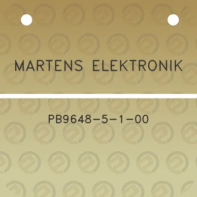 martens-elektronik-pb9648-5-1-00