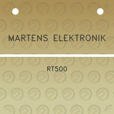 martens-elektronik-rt500