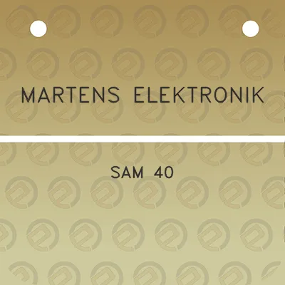 martens-elektronik-sam-40