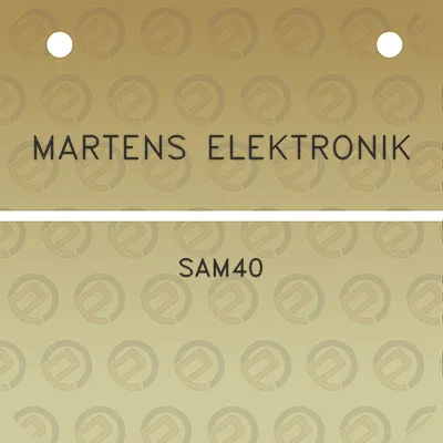 martens-elektronik-sam40