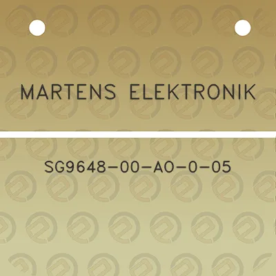 martens-elektronik-sg9648-00-ao-0-05