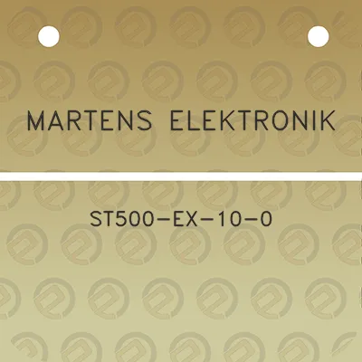 martens-elektronik-st500-ex-10-0