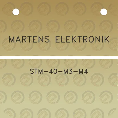 martens-elektronik-stm-40-m3-m4