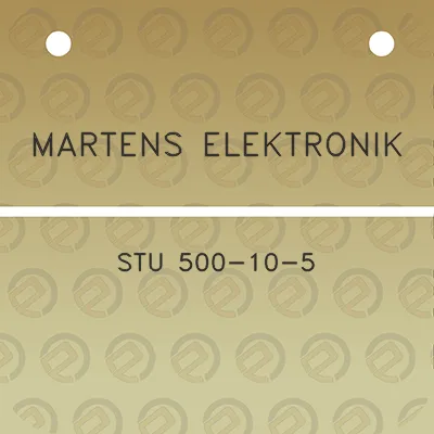 martens-elektronik-stu-500-10-5