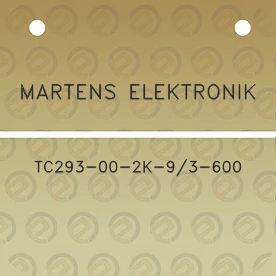 martens-elektronik-tc293-00-2k-93-600