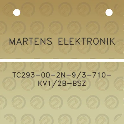 martens-elektronik-tc293-00-2n-93-710-kv12b-bsz