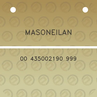 masoneilan-00-435002190-999