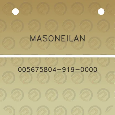 masoneilan-005675804-919-0000