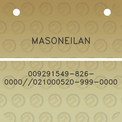 masoneilan-009291549-826-0000021000520-999-0000