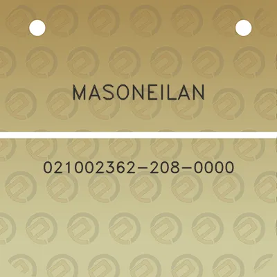 masoneilan-021002362-208-0000