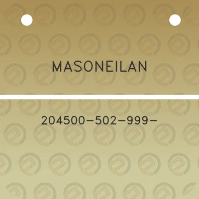 masoneilan-204500-502-999