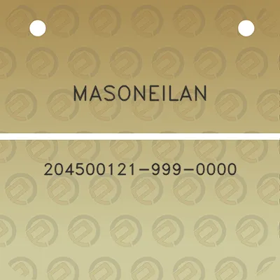 masoneilan-204500121-999-0000