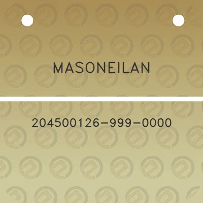 masoneilan-204500126-999-0000