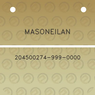 masoneilan-204500274-999-0000