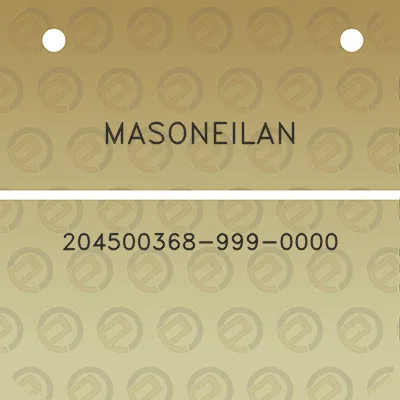 masoneilan-204500368-999-0000