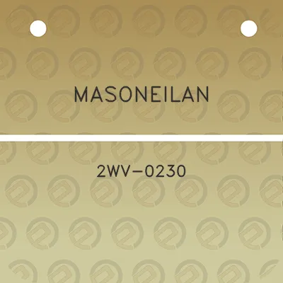 masoneilan-2wv-0230